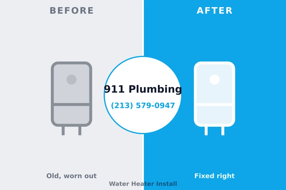 Before and after: plumbing repair Thomaston, GA